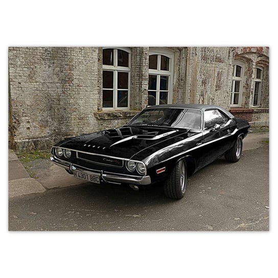 Plakat poziomy Dodge Challenger RT, 29,7x21  cm ZeSmakiem