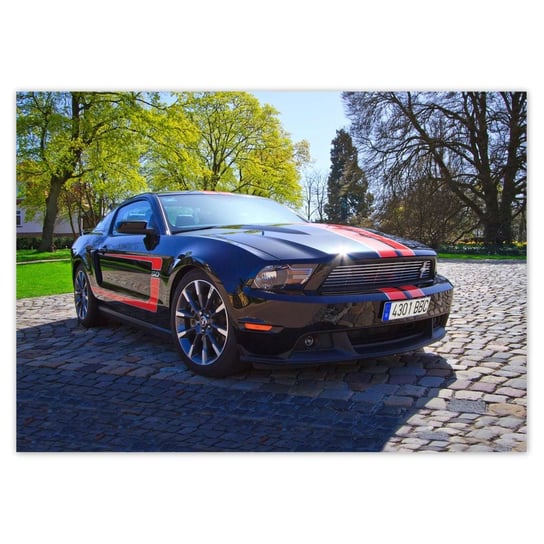 Plakat poziomy Ford Mustang, 29,7x21  cm ZeSmakiem