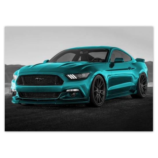 Plakat poziomy Ford Mustang Samochód USA, 29,7x21  cm ZeSmakiem