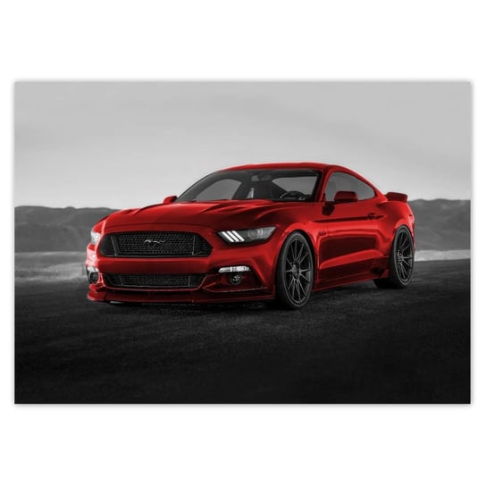 Plakat poziomy Ford Mustang USA, 29,7x21  cm ZeSmakiem