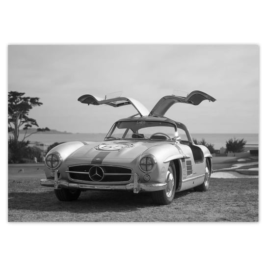 Plakat poziomy Mercedes Gullwing, 29,7x21  cm ZeSmakiem