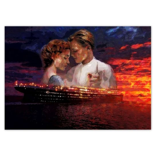 Plakat poziomy Titanic Zachód Słońca, 42x29,7  cm ZeSmakiem