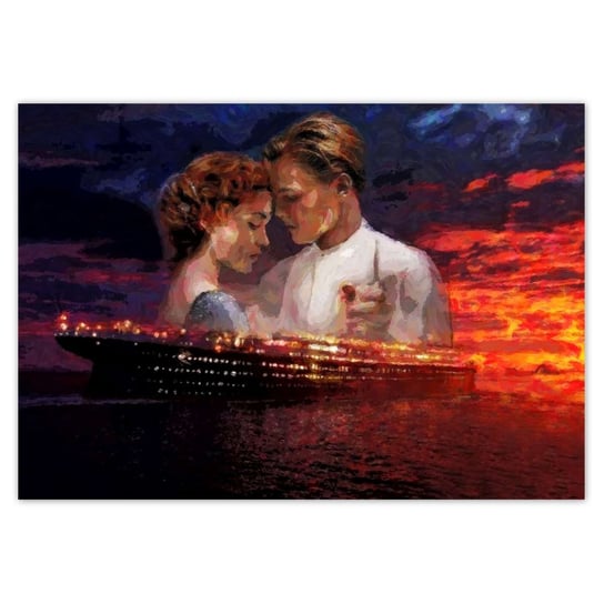 Plakat poziomy Titanic Zachód Słońca, 84,1x59,4  cm ZeSmakiem