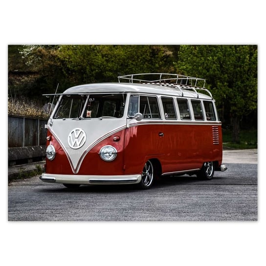 Plakat poziomy Volkswagen Transporter VW, 29,7x21  cm ZeSmakiem