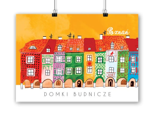 Plakat Poznań Domki Budnicze 21x30 Love Poland Design