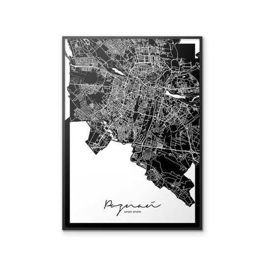 Plakat Poznań Mapa, 30x40 cm Peszkowski Graphic
