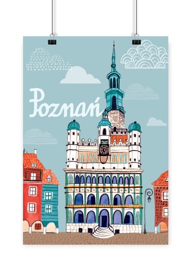 Plakat Poznań Ratusz 21x30 Love Poland Design