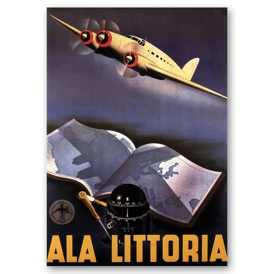 Plakat Propagandy Ala Littoria 50x70 Legendarte