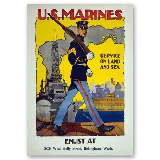 Plakat Propagandy U.S. Marines 50x70 Legendarte