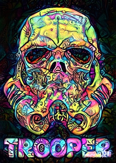 Plakat, PsychoSkulls, Stormtrooper, Star Wars Gwiezdne Wojny, 42x59,4 cm reinders