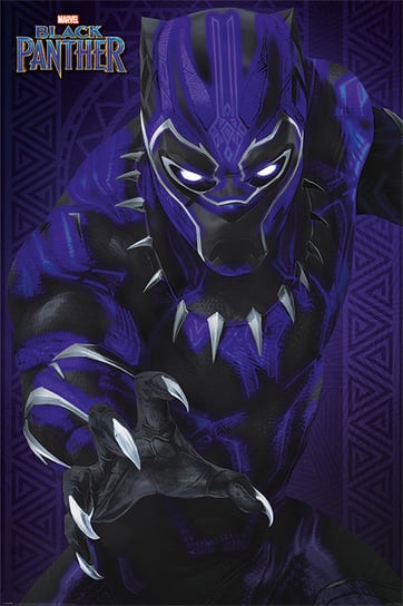 Plakat PYRAMID INTERNATIONA Black Panther Glow, 61x91 cm Pyramid International