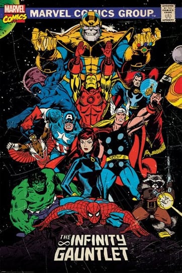 Plakat PYRAMID INTERNATIONA Marvel Retro The Infinity Gauntlet, 61x91 cm Marvel