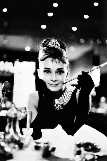 Plakat PYRAMID INTERNATIONAL, Audrey Hepburn - B/W Cig Portrait, 61x91 cm Pyramid International