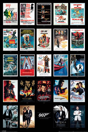 Plakat PYRAMID INTERNATIONAL, James Bond - Movie Posters, 61x91 cm Pyramid International