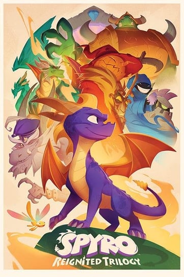 Plakat PYRAMID INTERNATIONAL, Spyro Animated Style, 91x61 cm Pyramid International