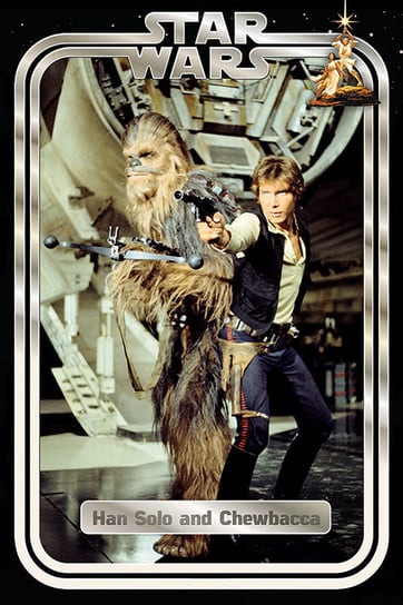 Plakat PYRAMID INTERNATIONAL Star Wars Hans And Chewie Retro, 61x91 cm Pyramid International