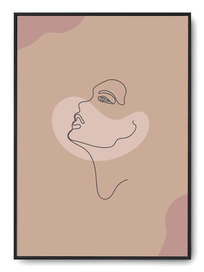 Plakat r 30x40 cm Grafika Geometria Kobieta Kwiaty Printonia