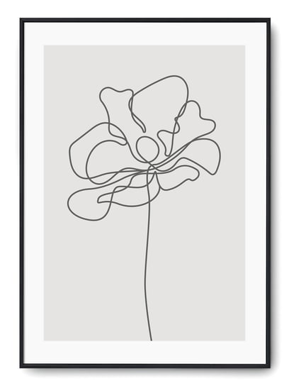 Plakat r 30x40 cm Kwiat Rysunek Szkic Grafika Printonia