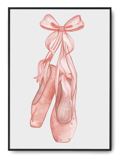Plakat r 30x40 cm Pokój dziecka baleriny róż dziew Printonia