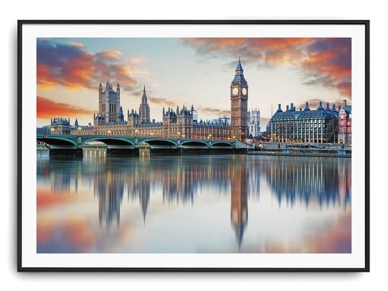 Plakat r 40x30 cm Big Ben Parlament Panorama UK Lo Printonia