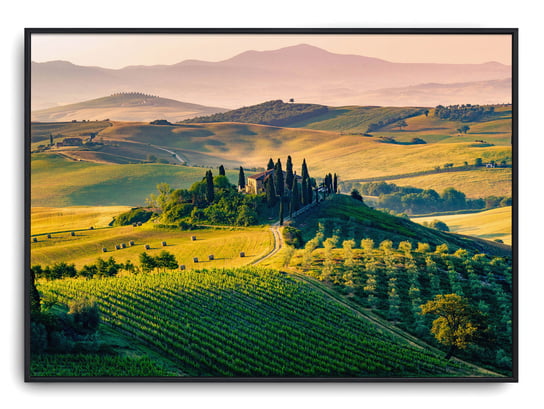 Plakat r 40x30 cm Toskania Włochy Italia Słońce Kr Printonia