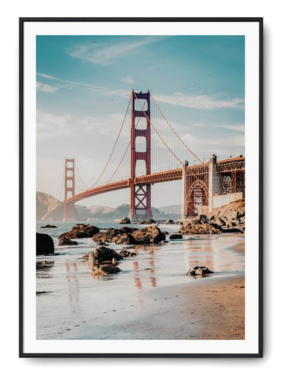 Plakat r 61x91 cm Golden Gate Most Woda Plaża Nowy Printonia