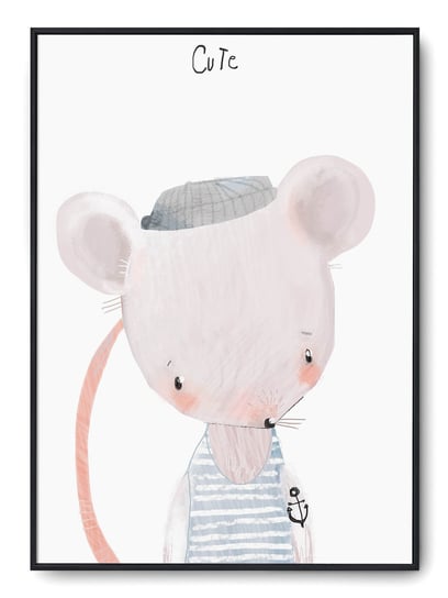 Plakat r 61x91 cm Pokój Dziecka Szczurek Cute Printonia