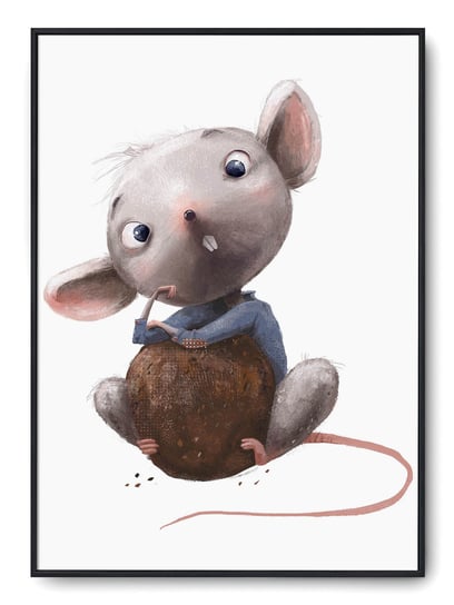 Plakat r A3 30x42 cm Pokój Dziecka Szczurek Chłopc Printonia