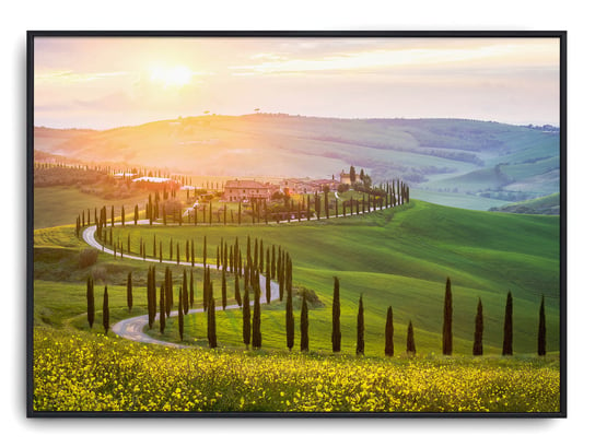 Plakat r A3 42x30 cm Toskania Włochy Italia Słońce Printonia