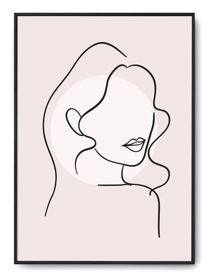 Plakat r A4 21x30 cm Kobieta Rysunek Szkic Grafika Printonia