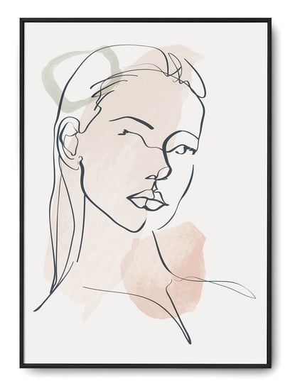 Plakat r A4 21x30 cm Kobieta Rysunek Szkic Grafika Printonia