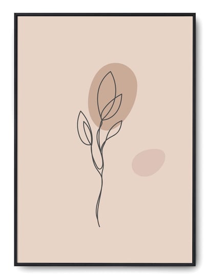 Plakat r A4 21x30 cm Kwiat Rysunek Szkic Grafika Printonia