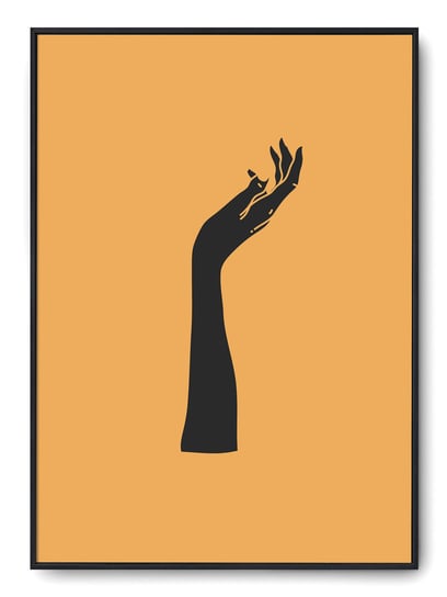 Plakat r A4 21x30 cm Ręka Dłoń Grafika Rysunek Printonia