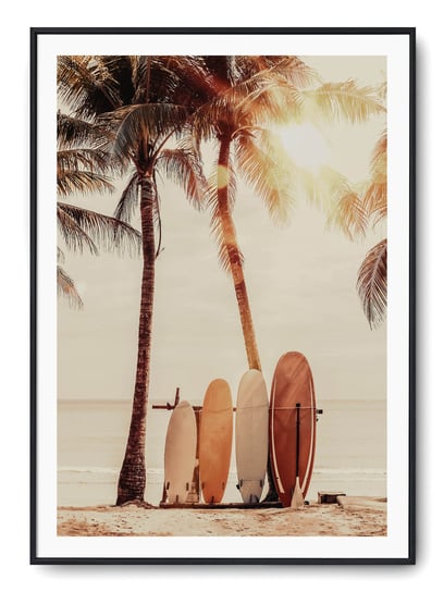 Plakat r A4 21x30 cm Sufing Plaża Wakacje Relax Sp Printonia