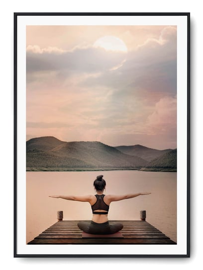 Plakat r A4 21x30 cm Yoga Joga Spokój Printonia