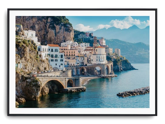 Plakat r A4 30x21 cm Amalfi Italy Włochy Krajobraz Printonia