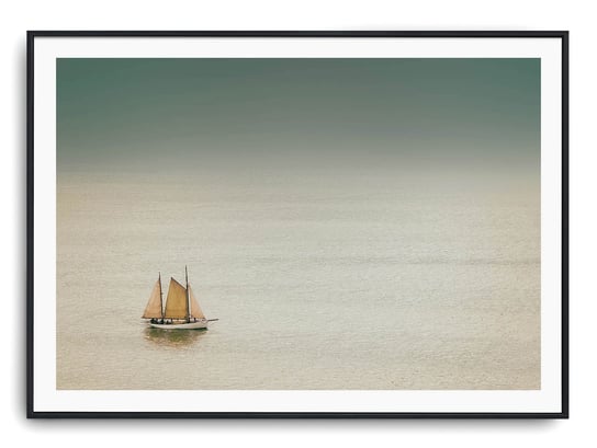 Plakat r A4 30x21 cm Morze Ocean Woda Łódź Printonia