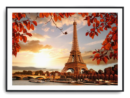 Plakat r A4 30x21 cm Wieża Eiffla Paryż Francja Śr Printonia