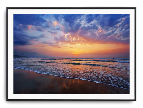 Plakat r B1 100x70 cm Zachód Słońca Plaża Piasek W Printonia