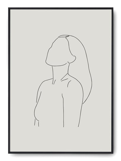 Plakat r B1 70x100 cm Kobieta Rysunek Szkic Grafik Printonia