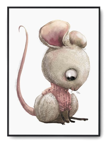 Plakat r B1 70x100 cm Pokój Dziecka Szczurek Dziew Printonia
