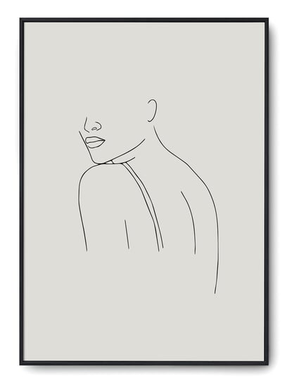 Plakat r B2 50x70 cm Kobieta Rysunek Szkic Grafika Printonia