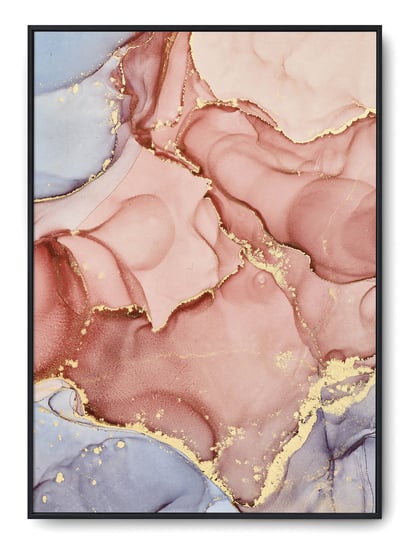 Plakat r B2 50x70 cm Marmur Tekstura Odcień Róż Fi Printonia
