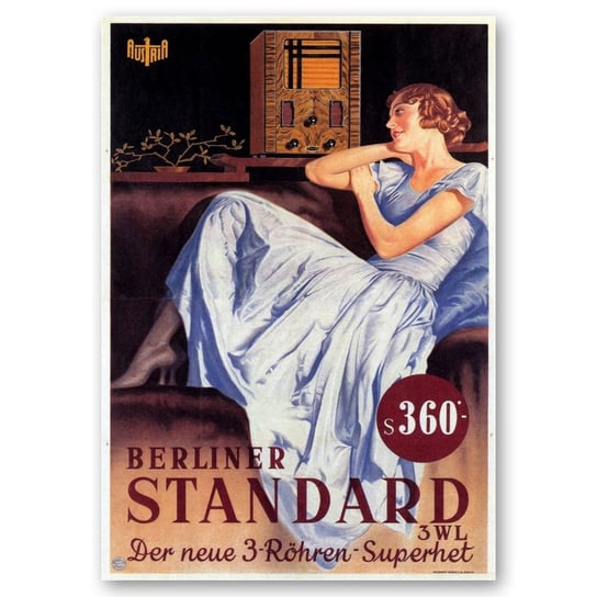 Plakat Reklamowy Berliner Standard 50x70 Legendarte