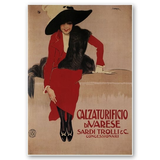 Plakat Reklamowy Calzaturificio Di Varese 50x70 Legendarte