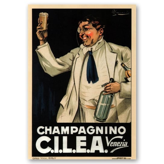 Plakat Reklamowy Champagnino C.I.L.E.A. 50x70 Legendarte