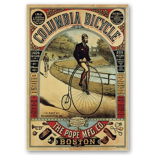 Plakat Reklamowy Columbia Bicycle 50x70 Legendarte