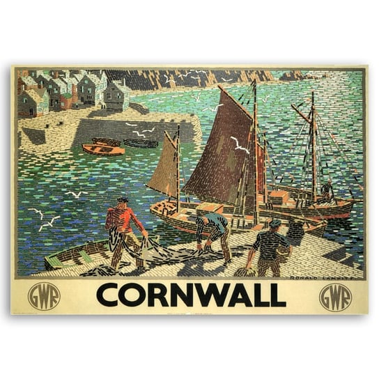 Plakat Reklamowy Cornwall 50x70 Legendarte