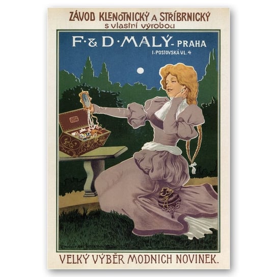 Plakat Reklamowy F&D Maly - Praha 50x70 Legendarte