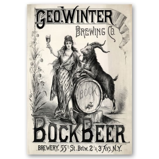 Plakat Reklamowy Geo. Winter Brewing Co. 50x70 Legendarte